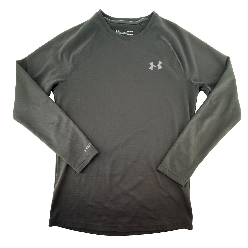 Under Armour‎ ColdGear Fitted Long Sleeve Shirt Mens Medium Black Compression